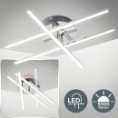 B.K.Licht LED Deckenleuchte Chrom 50cm 3-flammig 12,5W...