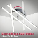 B.K.Licht LED Deckenleuchte Chrom 50cm 3-flammig 12,5W 1150lm warmweiß 3000K verstellbar