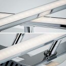 B.K.Licht LED Deckenleuchte Chrom 50cm 3-flammig 12,5W 1150lm warmweiß 3000K verstellbar