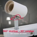 B.K.Licht Deckenleuchte Weiß 63cm max. 4 x 60W E27 ohne Leuchtmittel dreh- & schwenkbar