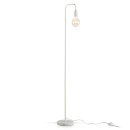 B.K.Licht Stehleuchte Retro Weiß 140cm max. 10W E27...