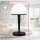 B.K.Licht Tischleuchte Schwarz matt Weiß Glas max. 40W E14 ohne Leuchtmittel Touch-Dimmer