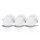 3 x B.K.Licht LED Einbaupanel Leuchte Weiß rund Ø11,5cm IP44 3 x 6W 1350lm warmweiß 3000K extra flach DIMMBAR