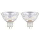 2 x Osram LED Leuchtmittel Glas Reflektor MR16 3,8W = 35W...