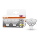 2 x Osram LED Leuchtmittel Glas Reflektor MR16 3,8W = 35W...