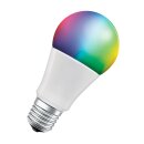 Ledvance LED Smart+ Birne A60 9,5W = 75W E27 matt 1055lm RGBW 2700K-6500K Dimmbar App Google Alexa WiFi