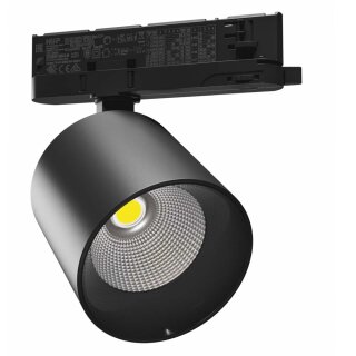 Spectrum LED 3-Phasen Stromschienenstrahler ARTEMIDA MAXI Schwarz 12-42W 1300-3800lm Neutralweiß 4000K Ra>90 36°/60°