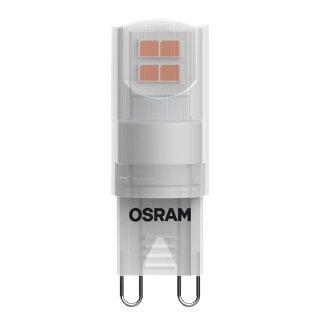 Osram LED Leuchtmittel Stiftsockel Pin 1,9W = 19W G9 matt 180lm warmweiß 2700K 300°