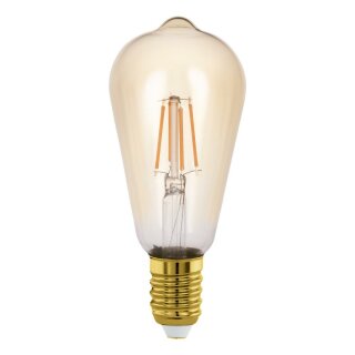 Eglo LED Leuchtmittel Edison ST64 4W = 26W E27 Bernstein 270lm extra warmweiß 2200K