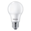 4 x Philips LED Leuchtmittel Birne A60 8W = 60W E27 matt 806lm warmweiß 2700K