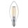 3 x Philips LED Filament Leuchtmittel Kerze 4,3W = 40W E14 klar 470lm warmweiß 2700K