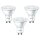 3 x Philips LED Leuchtmittel Reflektor 4,7W = 50W GU10 400lm warmweiß 2700K 36°