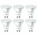6 x Philips LED Leuchtmittel Reflektor 4,7W = 50W GU10...