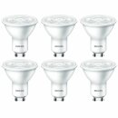 6 x Philips LED Leuchtmittel Reflektor 4,7W = 50W GU10...