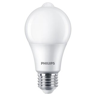 Philips LED Leuchtmittel Birnenform 8W = 60W E27 matt 806lm warmweiß 2700K mit Sensor