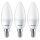 3 x Philips LED Leuchtmittel Kerzenform 4,9W = 40W E14 matt 470lm warmweiß 2700K