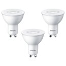 3 x Philips LED Leuchtmittel Reflektor 4,7W = 50W GU10 380lm warmweiß 2700K 36°