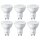 6 x Philips LED Leuchtmittel Reflektor 4,7W = 50W GU10 380lm warmweiß 2700K 36°