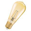 Osram LED Filament Leuchtmittel Vintage Edison ST64 2,5W = 22W E27 Gold 220lm extra warmweiß 2400K