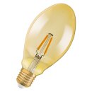 Osram LED Filament Leuchtmittel Oval Vintage 1906 4W = 40W E27 Gold 470lm extra warmweiß 2400K 300°