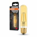 Osram LED Filament T32 Röhre Vintage 1906 2,5W = 20W E27 Gold 200lm extra warmweiß 2000K