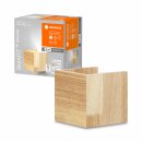 Ledvance LED Smart+ Wandleuchte Orbis Wall Wood Holz 7W 600lm 3000K-6500K Dimmbar App Google Alexa WiFi