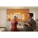 Ledvance LED Smart+ Badezimmerleuchte Orbis Wall Duplo Silber IP44 20W 2100lm 3000K-6500K Dimmbar App Google Alexa WiFi