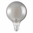 Osram LED Spiral Filament G125 Globe Vintage 1906 7,8W = 30W E27 Rauchglas 360lm extra warmweiß 1800K