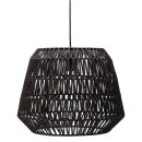 Pendelleuchte Timber Pearl Schwarz Papier Ø40cm max. 20W E27 ohne Leuchtmittel kürzbar