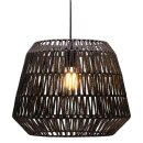 Pendelleuchte Timber Pearl Schwarz Papier Ø40cm max. 20W E27 ohne Leuchtmittel kürzbar