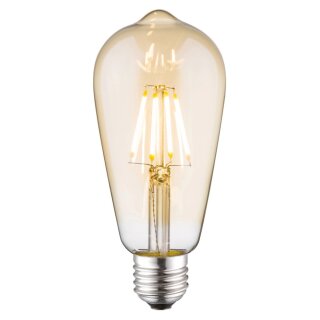 LeuchtenDirekt LED Filament Edison ST64 4W E27 Gold 346lm warmweiß 2700K DIMMBAR