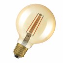 2 x Osram LED Filament G95 Globe Vintage 6,5W = 55W E27 Gold 725lm extra warmweiß 2400K DIMMBAR