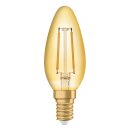 Osram LED Filament Leuchtmittel Kerze Vintage 1906 2,5W = 22W E14 Gold 220lm extra warmweiß 2400K