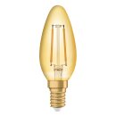 Osram LED Filament Leuchtmittel Kerze Vintage 1906 2,5W = 22W E14 Gold 220lm extra warmweiß 2400K