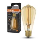 Osram LED Filament Vintage 1906 ST64 Edison 8,8W = 60W E27 Gold 806lm extra warmweiß 2200K DIMMBAR