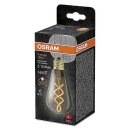 Osram LED Spiralfilament ST64 Edison 4W = 15W E27 klar Rauchglas 140lm extra Warmweiß 1800K