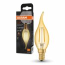 Osram LED Filament Leuchtmittel Windstoßkerze Vintage 1906 2,5W = 22W E14 Gold 220lm extra warmweiß 2400K