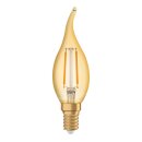 Osram LED Filament Leuchtmittel Windstoßkerze Vintage 1906 2,5W = 22W E14 Gold 220lm extra warmweiß 2400K