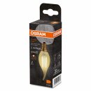 Osram LED Filament Leuchtmittel Windstoßkerze Vintage 1906 2,5W = 22W E14 Gold 220lm extra warmweiß 2400K
