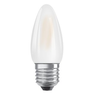 Osram LED Filament Leuchtmittel Kerze 2,5W = 25W E27 matt 250lm warmweiß 2700K 300°