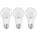3 x Osram LED Leuchtmittel Birne A60 8,5W = 60W E27 matt...