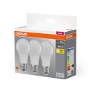 3 x Osram LED Leuchtmittel Birne A60 8,5W = 60W E27 matt 806lm warmweiß 2700K 200°