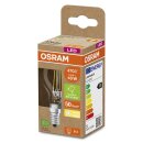 Osram LED Filament Tropfen 2,5W = 40W E14 klar 470lm warmweiß 2700K ultra effizient