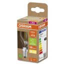 Osram LED Filament Tropfen 2,5W = 40W E14 klar 470lm warmweiß 2700K ultra effizient