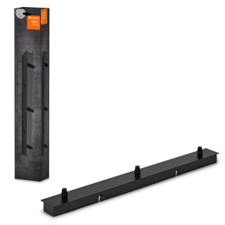 Ledvance Pendelleuchte Baldachin Vintage 1906 PenduLum Triple Canopy Linear Schwarz max. 3 x 12W ohne Fassung