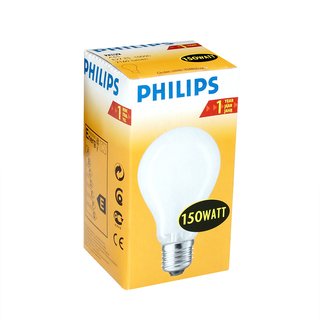 Philips Glühbirne 150W E27 MATT Glühlampe 150 Watt Glühbirnen Glühlampen