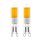 2 x Eglo LED COB Stiftsockellampe 2W = 40W G9 klar 200lm warmweiß 3000K