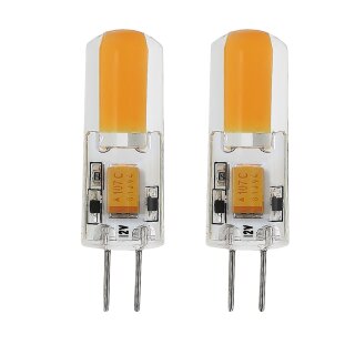 2 x Eglo LED Stiftsockellampe 1,8W = 20W G4 klar 200lm warmweiß 2700K DIMMBAR