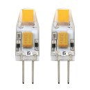 2 x Eglo LED Stiftsockellampe 1,2W = 11W G4 klar 100lm...