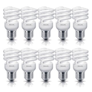 10 x Philips Tornado Spirale Energiesparlampe 12W = 60W...